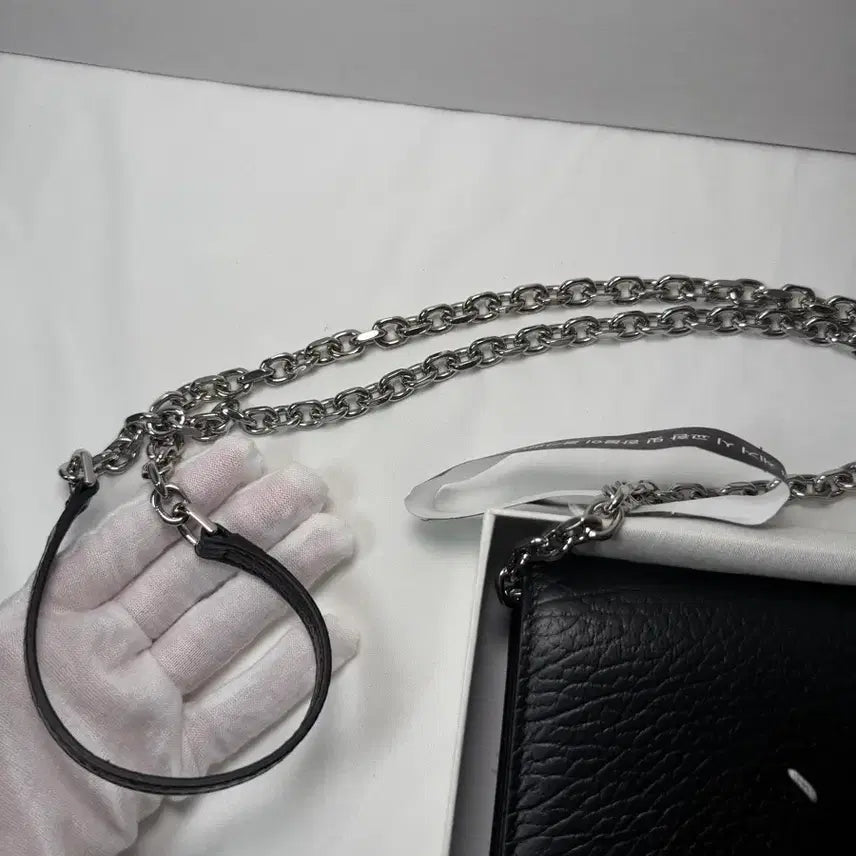 [SOLD OUT] [새상품/정품]메종 마르지엘라 포 스티치 체인 지갑 풀박스