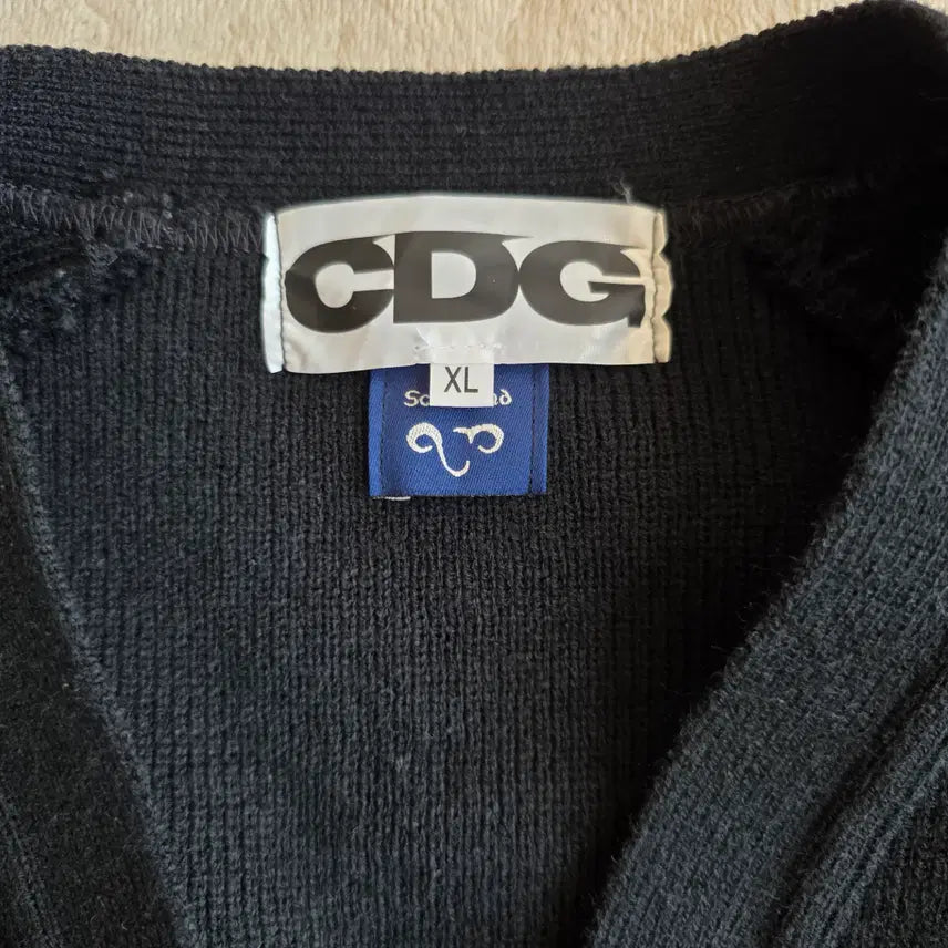 [BUNJANG] CDG LOCHAVEN V-Neck School Cardigan / CDG LOCHAVEN 가디건 SZ-N004 XL