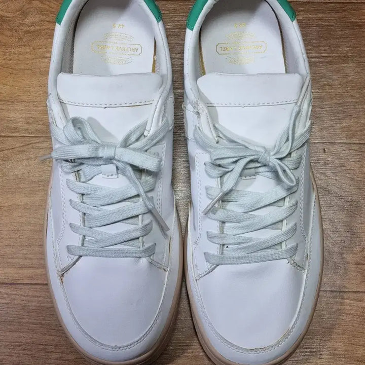 [BUNJANG] Archive Label White Sneakers 270mm / 아카이브 라벨 화이트 스니커즈 270mm