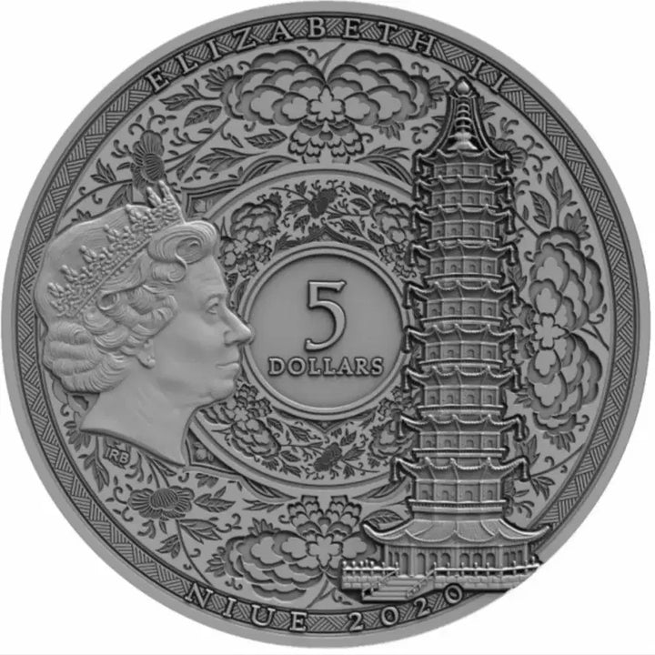 [BUNJANG] NOWE Zheng He 2oz Silver Coin / 2020 나우에 실버 앤티크 피니쉬 탐험가 정허 2온스 은화