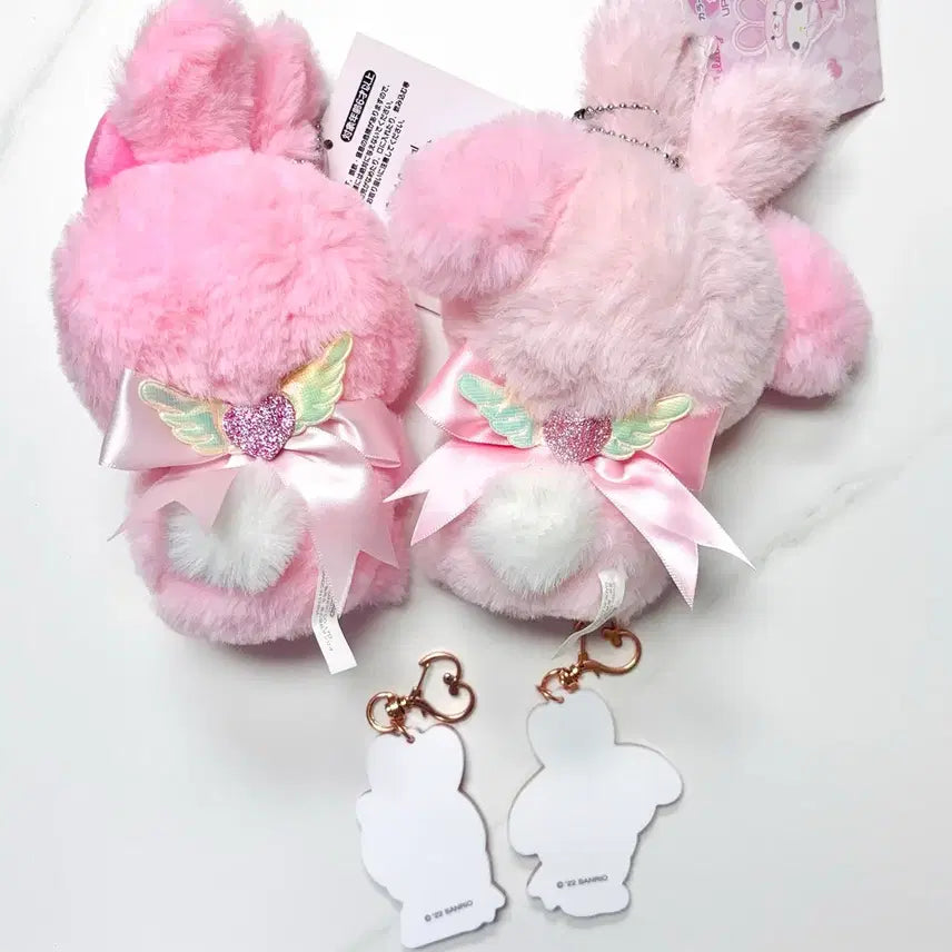 [BUNJANG] Sanrio Fairy Rabbit Kitty My Melody Mascot Keyring Bundle Set / (무료배송)일괄 산리오 페어리래빗 키티 마이멜로디 마스코트 키링