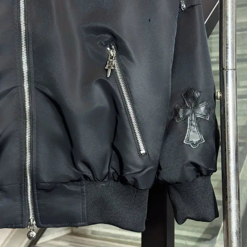 [BUNJANG] Chrome Hearts Big Logo Black Jacket / 크롬하츠 자켓 빅로고 남성 블랙 십자로고