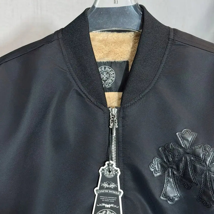 [BUNJANG] Chrome Hearts Big Logo Black Jacket / 크롬하츠 자켓 빅로고 남성 블랙 십자로고