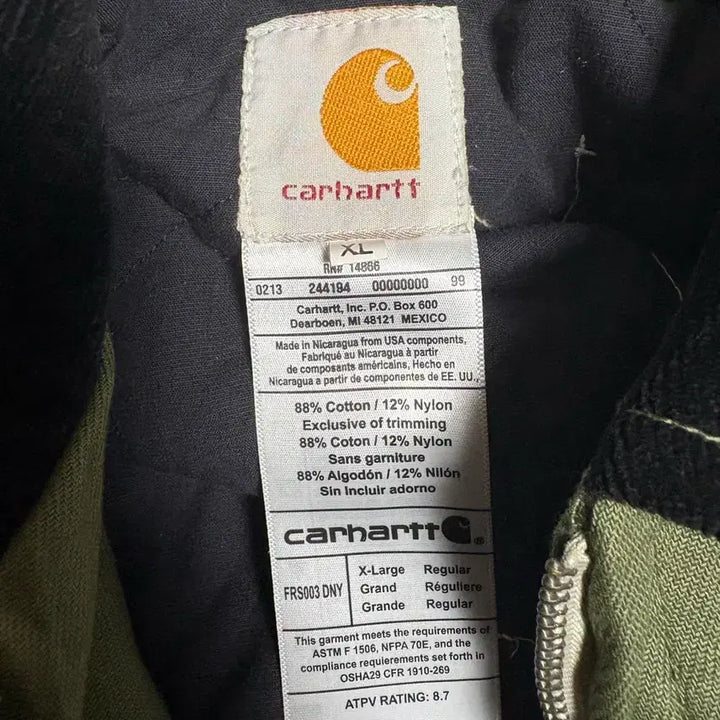 [BUNJANG] Carhartt Detroit Jacket Olive XL / 칼하트 디트로이트 자켓 블랙 올리브