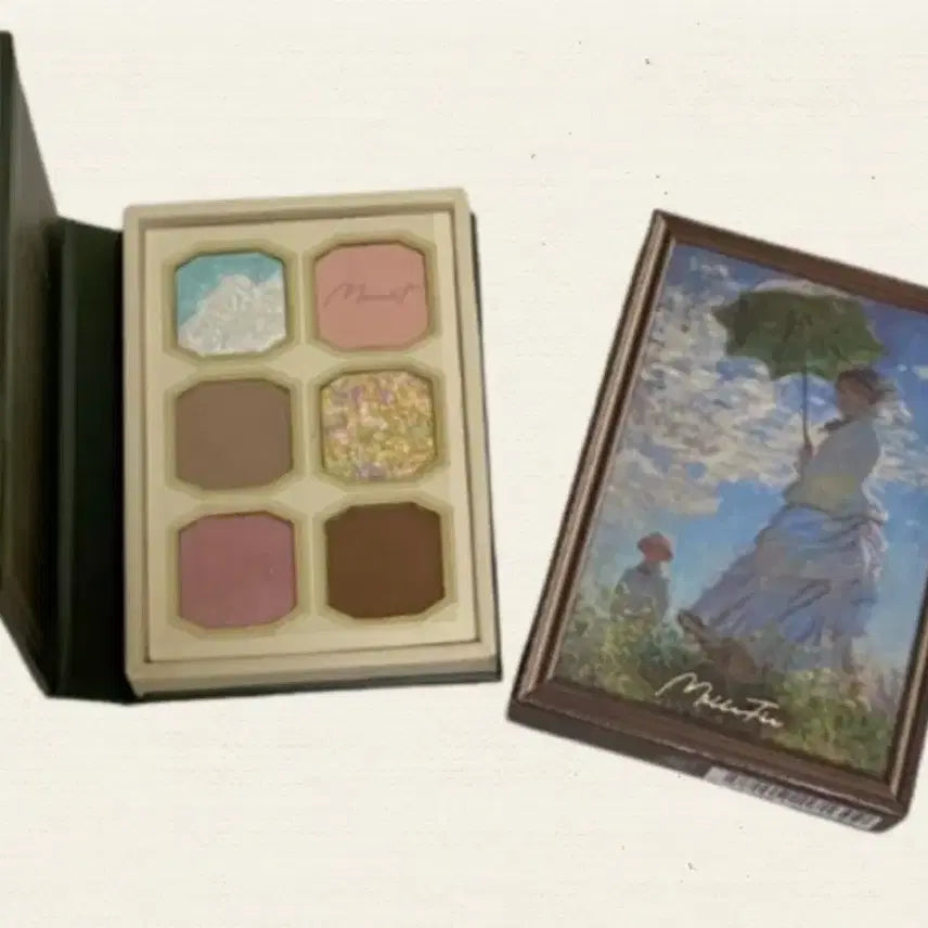 [BUNJANG] Milfey Monet Eyeshadow Palette No. 4 / 일본 밀퓌 모네 아이섀도우 팔레트 우먼위드어파라솔 4호