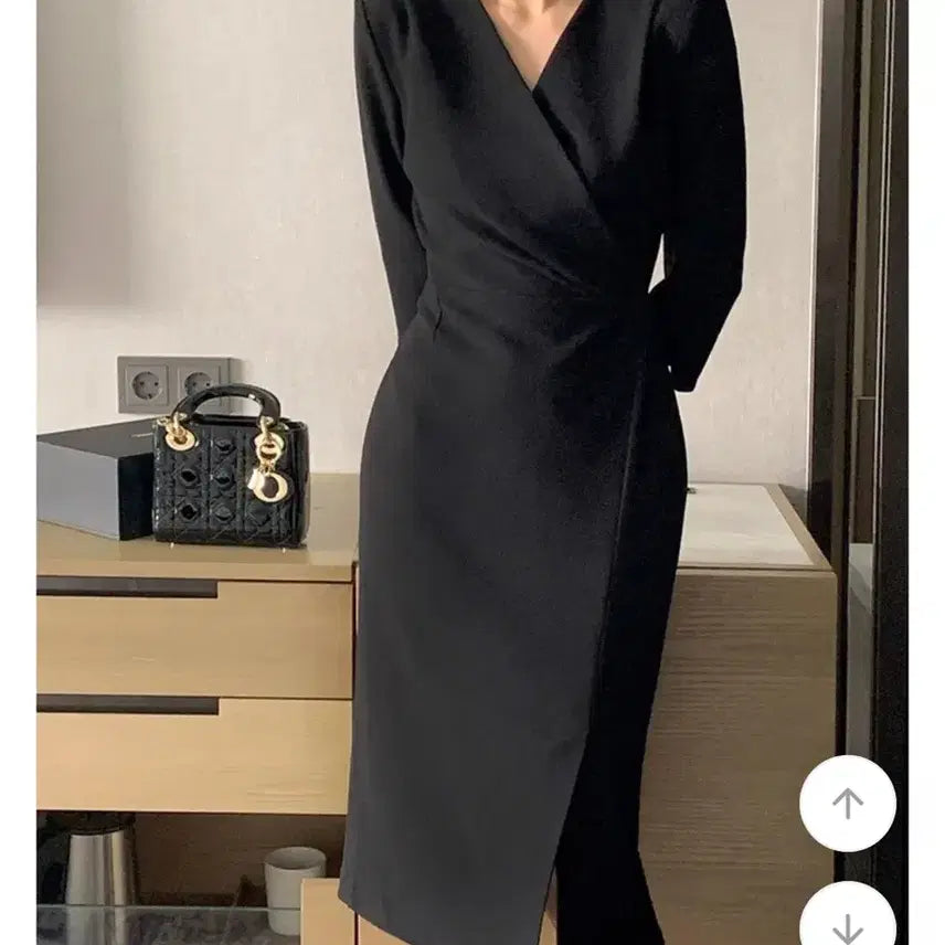 [BUNJANG] Benito Wrap Long Dress / 베니토 랩 롱 원피스 (하객룩 강추)