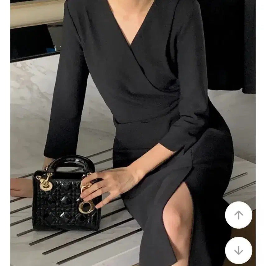 [BUNJANG] Benito Wrap Long Dress / 베니토 랩 롱 원피스 (하객룩 강추)