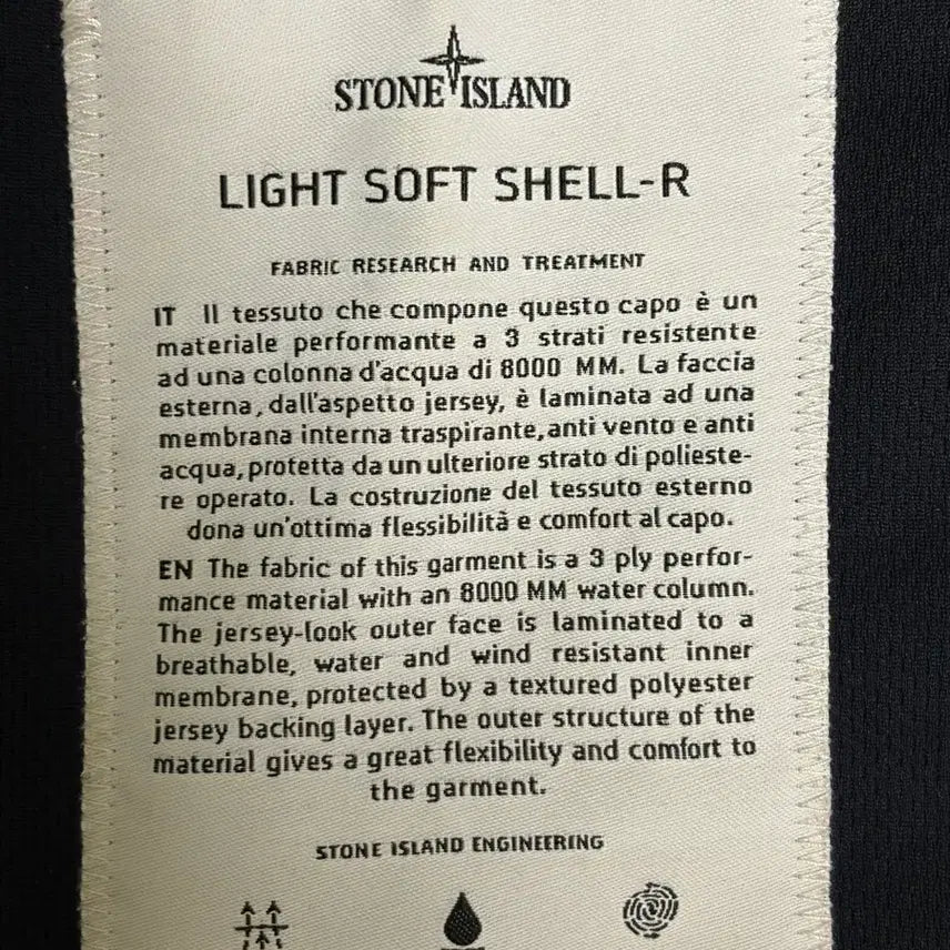 [BUNJANG] Stone Island Soft Shell Navy Jacket / 스톤아일랜드 소프트쉘 네이비