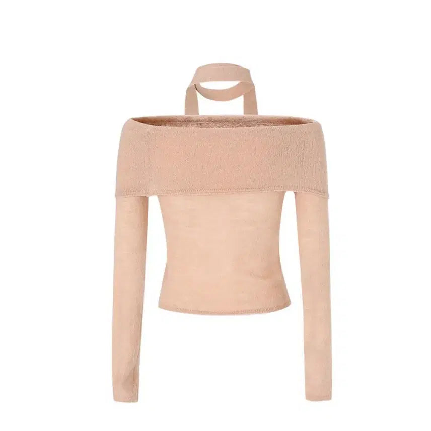 [BUNJANG] Not Your Rose Off-shoulder Top / 낫유어로즈 오프숄더 핑크