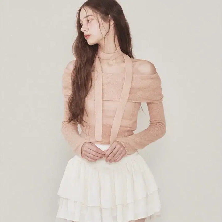 [BUNJANG] Not Your Rose Off-shoulder Top / 낫유어로즈 오프숄더 핑크