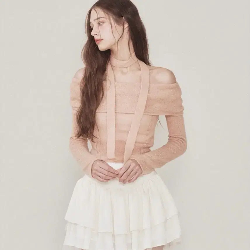 [BUNJANG] Not Your Rose Off-shoulder Top / 낫유어로즈 오프숄더 핑크