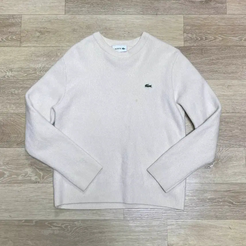 [BUNJANG] Lacoste Ivory Knit Sweater / 라코스테 아이보리 니트 교신