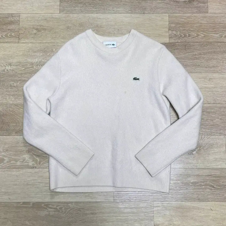 [BUNJANG] Lacoste Ivory Knit Sweater / 라코스테 아이보리 니트 교신