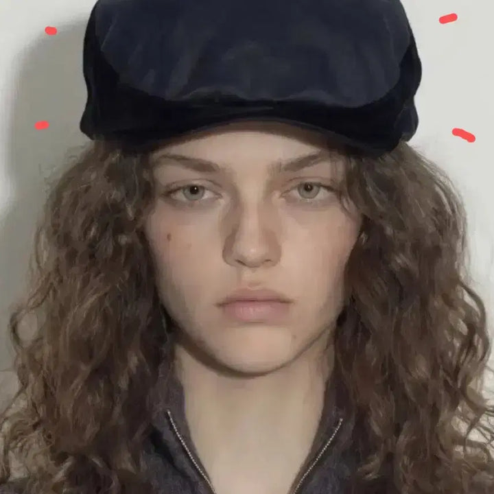 [BUNJANG] Black Velvet Hunting Cap (Under Control Studio) / (택포) 블랙 벨벳 헌팅캡 (언더컨트롤 스튜디오)