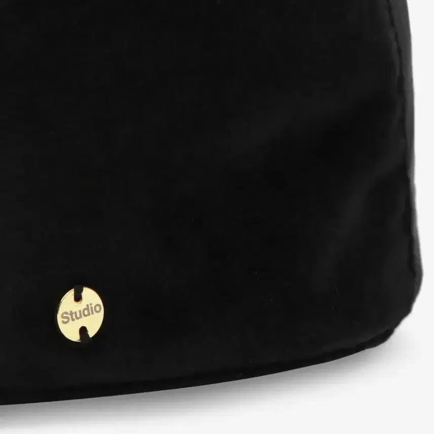 [BUNJANG] Black Velvet Hunting Cap (Under Control Studio) / (택포) 블랙 벨벳 헌팅캡 (언더컨트롤 스튜디오)