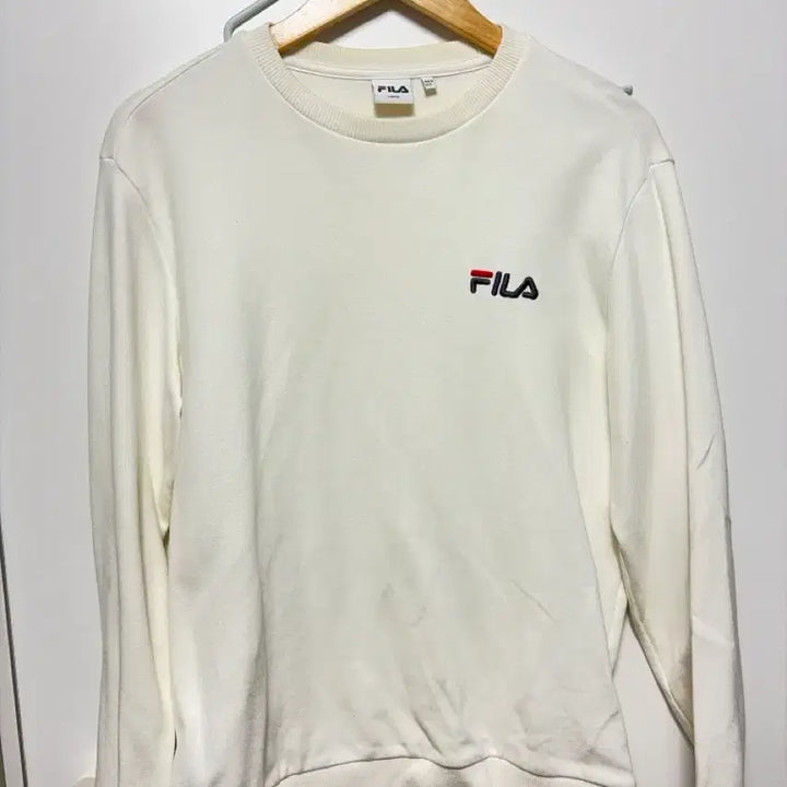 [BUNJANG] Fila Small Logo Sweatshirt / 사이즈 REG) 휠라 스몰 로고 맨투맨