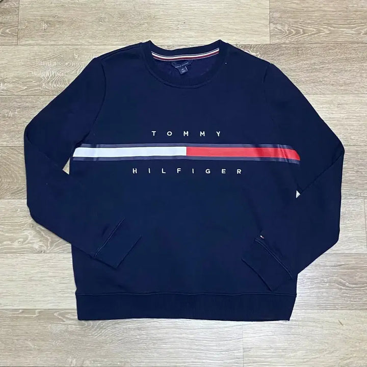 [BUNJANG] Tommy Hilfiger Navy Logo Sweatshirt / 타미힐피거 네이비 로고 맨투맨 교신