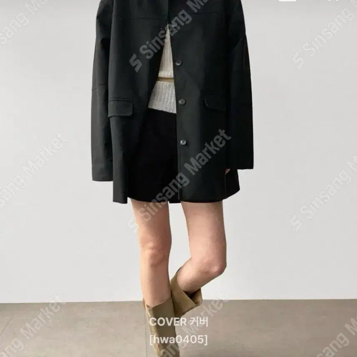 [BUNJANG] Trench Coat (New) - Beige/Black / 트렌치 자켓(새상품)팔로우특가