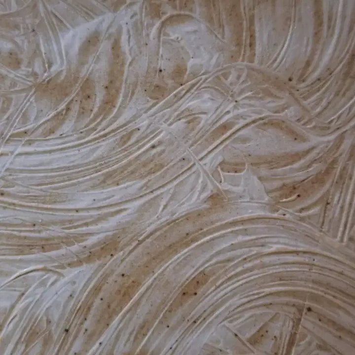 [BUNJANG] Buncheong Moon Jar with Blue and Red Painting / 분청 귀알에 청화 진사가 어우러진 달항아리