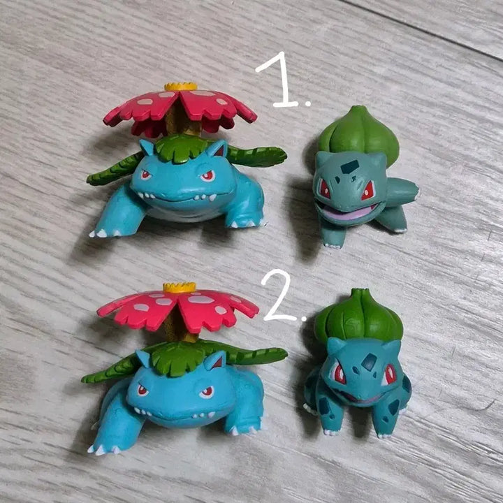 [BUNJANG] Pokemon Venusaur Evolution Set Figure / 포켓몬 피규어 몬코레 이상해꽃 진화세트 팝니다