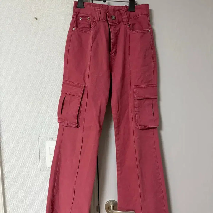 [BUNJANG] RAIVE Pink Cargo Pants / RAIVE 레이브 핑크 카고 팬츠