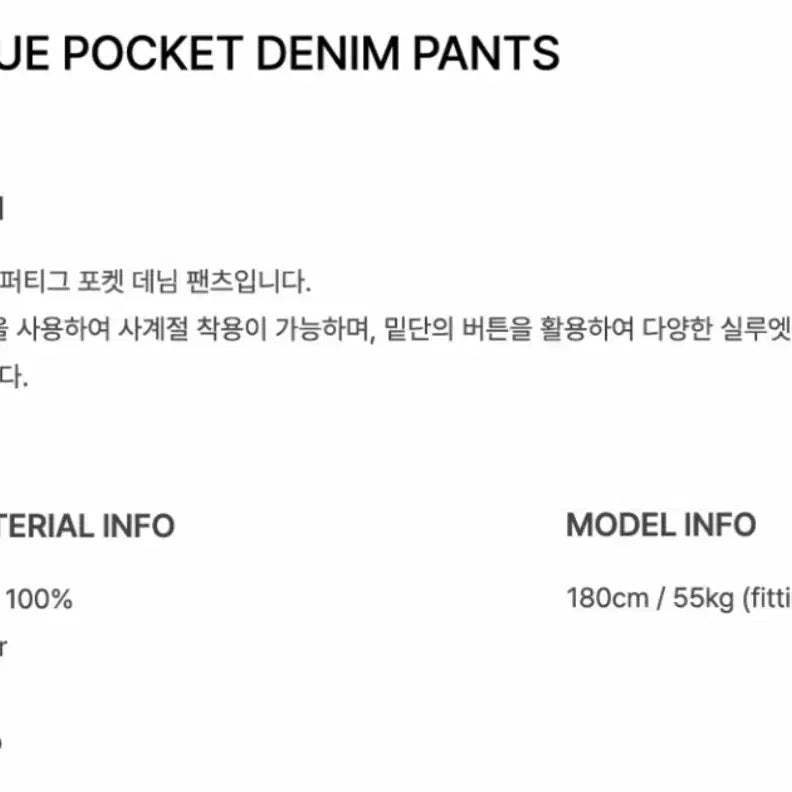 [BUNJANG] Uniform Bridge AE Fatigue Pocket Denim Pants Indigo L / 유니폼브릿지 ae 퍼티그 포켓 데님 팬츠 인디고 L