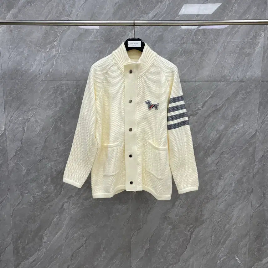 [SOLD OUT] 톰브라운 4바 울 코트 집업 니트 자켓