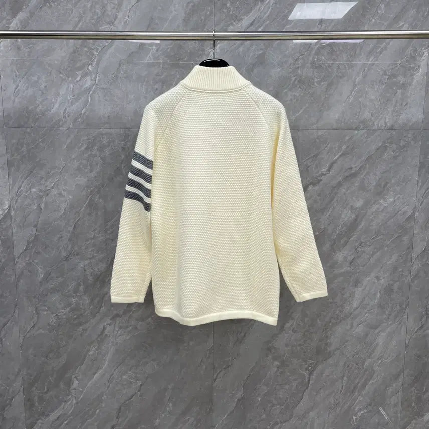 [SOLD OUT] 톰브라운 4바 울 코트 집업 니트 자켓