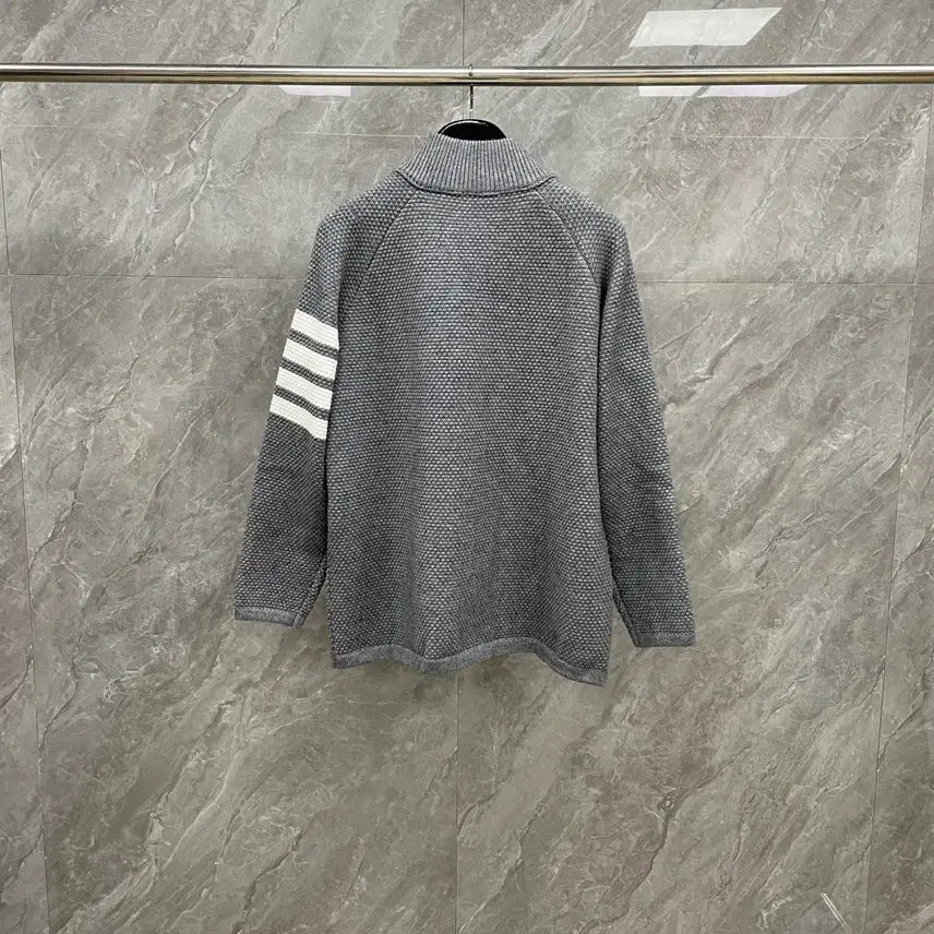 [SOLD OUT] 톰브라운 4바 울 코트 집업 니트 자켓