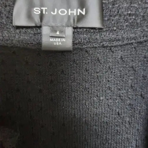 [BUNJANG] ST. JOHN Black Tweed Long Vest / ST.JOHN 센존 블랙 트위드 롱 베스트