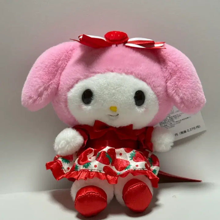 [BUNJANG] Sanrio My Melody 50th Anniversary Mascot Keyring / 마이멜로디 이치고신문 50주년 마스코트 인형키링