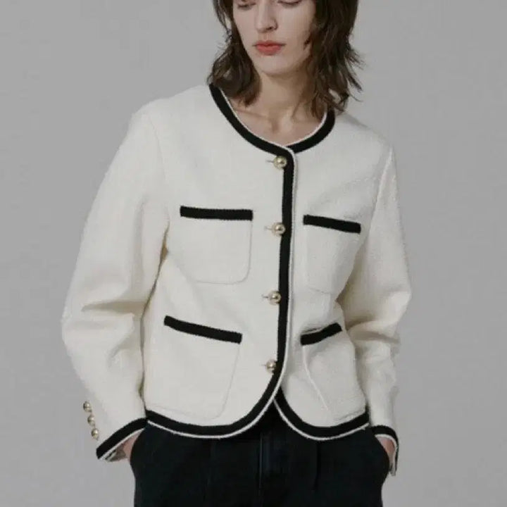 [BUNJANG] Boca Boca Marema Tweed Jacket / 보카바카 마레마 배색 트위드 자켓