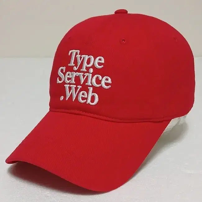 [BUNJANG] Type Service Red Cotton Cap / (F) 타입서비스 모자