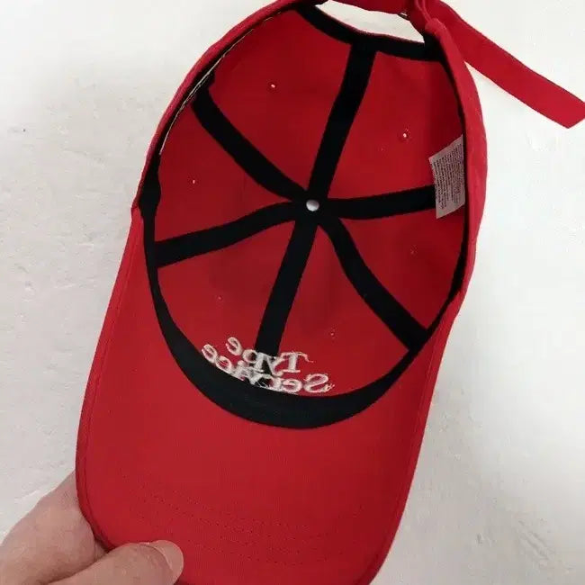 [BUNJANG] Type Service Red Cotton Cap / (F) 타입서비스 모자