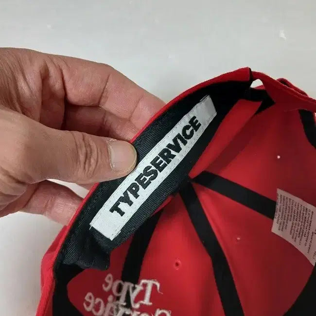 [BUNJANG] Type Service Red Cotton Cap / (F) 타입서비스 모자