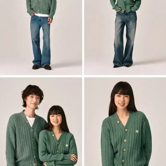 [BUNJANG] Seker Faro Oversized Boucle Cardigan Sage Green / 세커 파로 오버사이즈 부클 가디건 WS 세이지그린