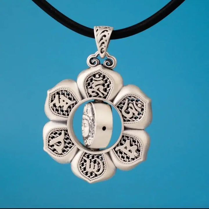 [BUNJANG] Tibetan Avalokiteshvara Flower Pendant Necklace / 티베트 관세음보살 플라워 펜던트 목걸이/고리