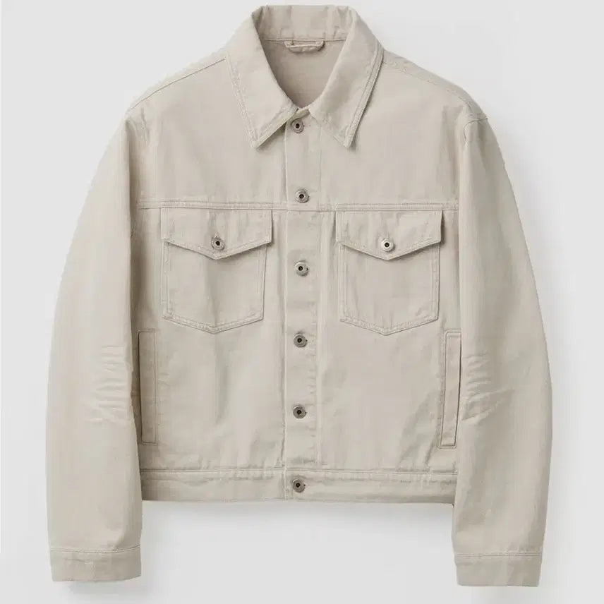 [BUNJANG] Coor Embossed Washed Denim Trucker Jacket / Coor 엠보 워시드 데님 트러커