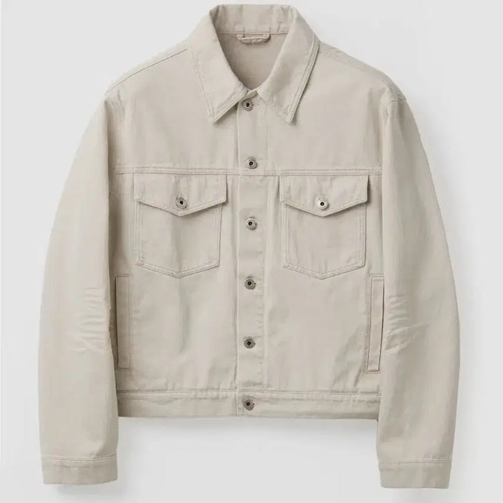 [BUNJANG] Coor Embossed Washed Denim Trucker Jacket / Coor 엠보 워시드 데님 트러커