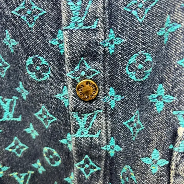 [BUNJANG] Louis Vuitton Rainbow Denim Shirt / 루이비통 레인보우 데님셔츠