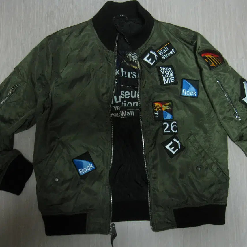 [BUNJANG] Khaki Reversible Military Look Jacket / the very warm 양면 카키 밀리터리룩 뽀대 남