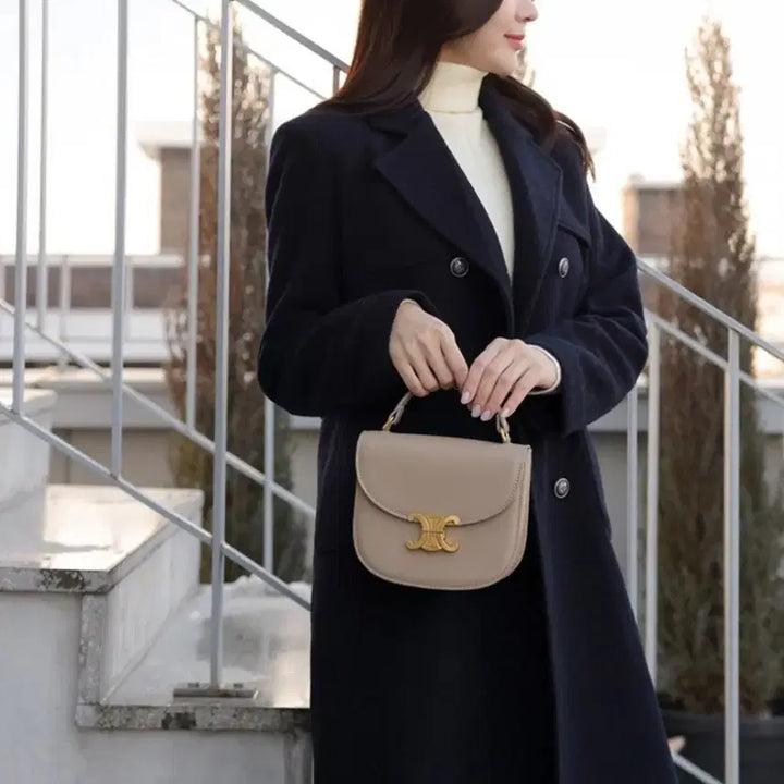 [BUNJANG] Wool 100% Navy Coat / 울 100퍼   고퀄  네이비  코트