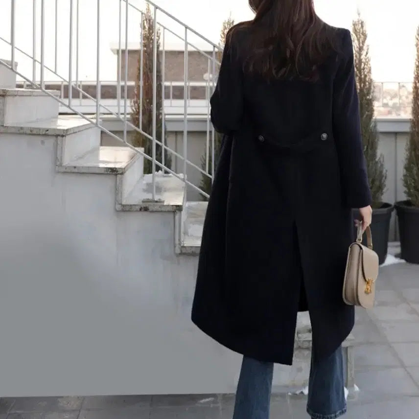[BUNJANG] Wool 100% Navy Coat / 울 100퍼   고퀄  네이비  코트