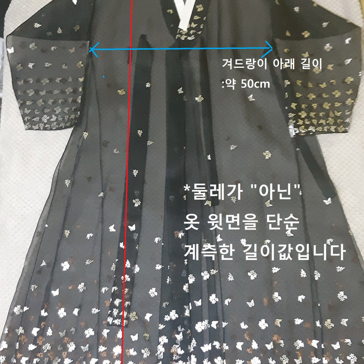 [BUNJANG] Embossed Silk Hanbok / 은박 노방 두루마기_한복_생활한복_공연한복_시스루 한복