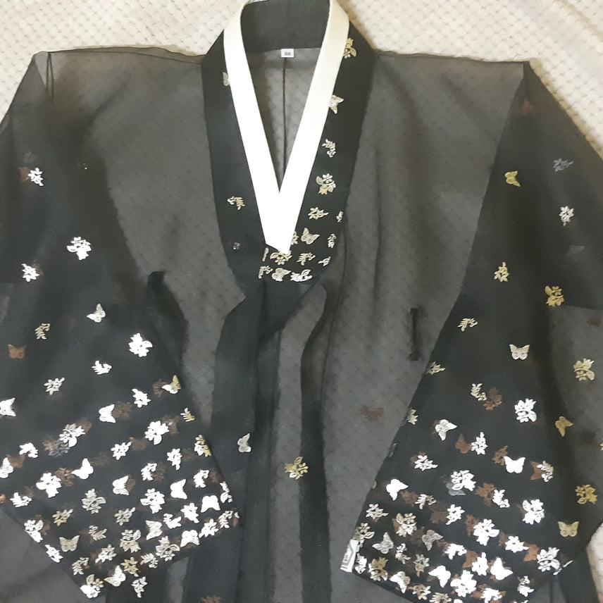 [BUNJANG] Embossed Silk Hanbok / 은박 노방 두루마기_한복_생활한복_공연한복_시스루 한복