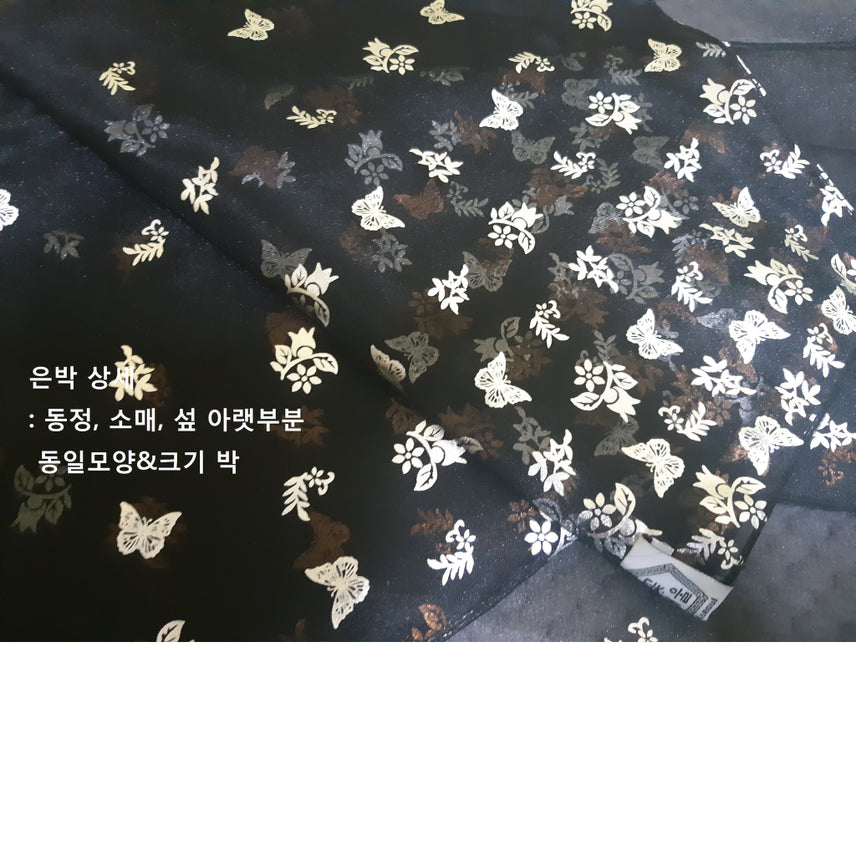 [BUNJANG] Embossed Silk Hanbok / 은박 노방 두루마기_한복_생활한복_공연한복_시스루 한복