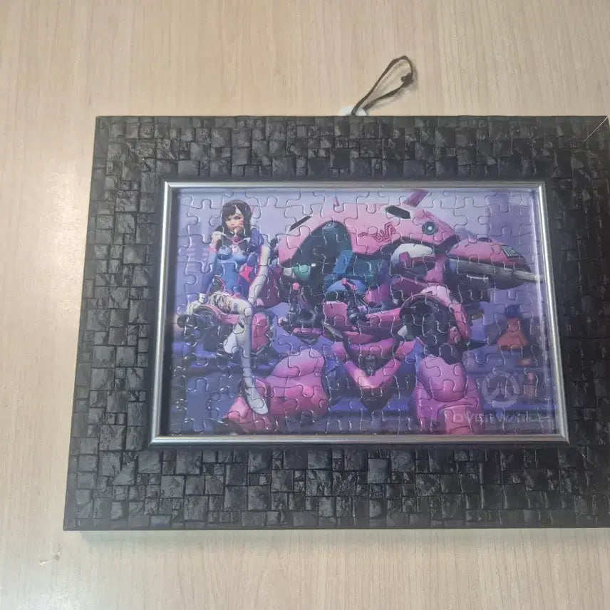 [BUNJANG] Overwatch D.Va 108-Piece Jigsaw Puzzle with Frame / 오버워치 디바 108피스 직소퍼즐 (액자 포함)
