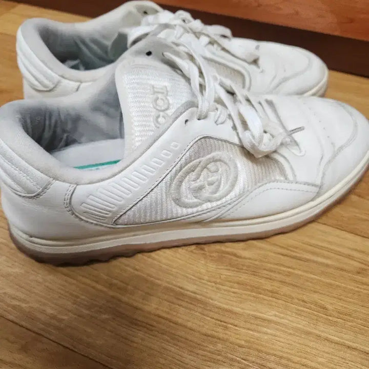 [BUNJANG] Gucci GG Embossed Sneakers White / 구찌 GG 엠보싱 스니커즈 화이트