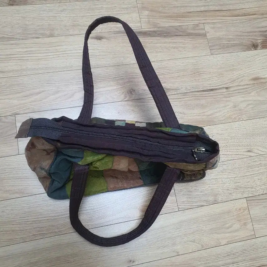 [BUNJANG] Patchwork Shoulder Bag Tote Bag / 천연염색 패치워크 숄더백 토트백