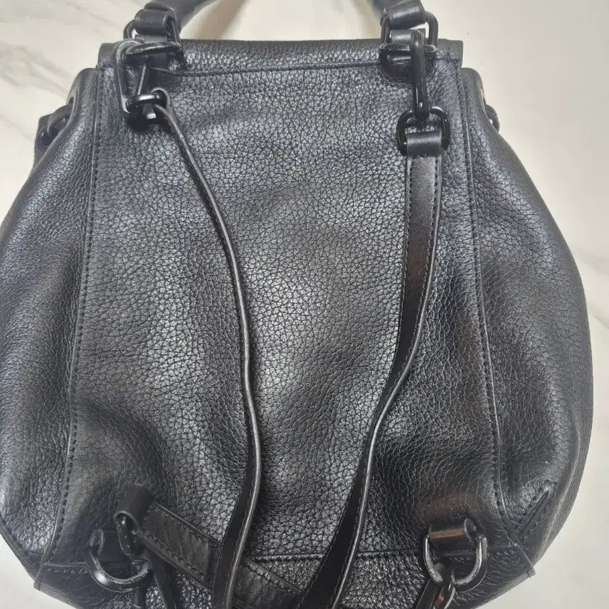 [BUNJANG] Michael Kors Black Leather Backpack / 마이클코어스 블랙 가죽 백팩